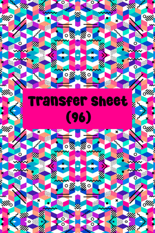 Vibrant Geometric Shapes (04) Transfer Sheet