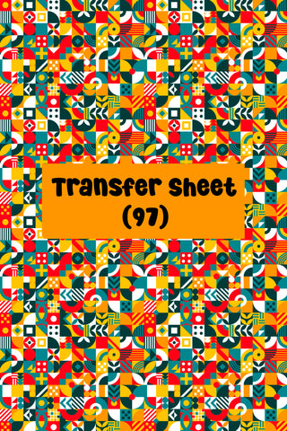 Vibrant Geometric Shapes (05) Transfer Sheet