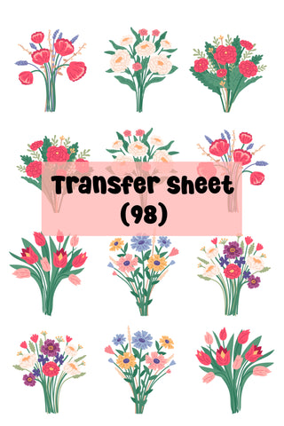 Bouquets (03) Transfer Sheet