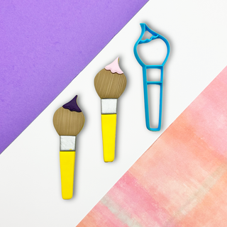 Paintbrush Bookmark Polymer Clay Cutter