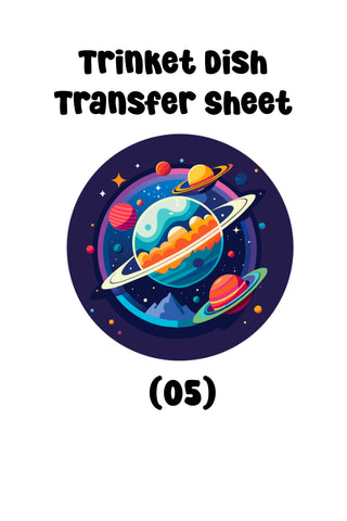 Space (01) Trinket Dish Transfer Sheet