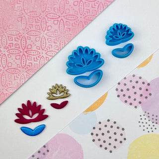 Whimsical Flower Polymer Clay Cutter Set