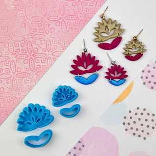 Whimsical Flower Polymer Clay Cutter Set