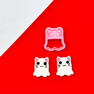 Cat Ghost - Polymer Clay Cutter