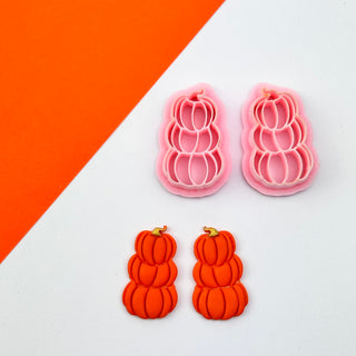 3-Tiered Pumpkin - Polymer Clay Cutters