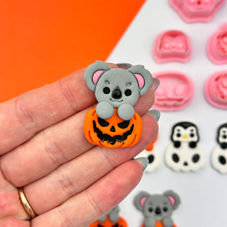 Animals On Pumpkins or Skulls - Polymer Clay Cutters