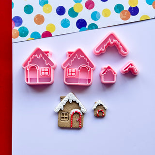 Gingerbread Houses - Polymer Clay Cutters