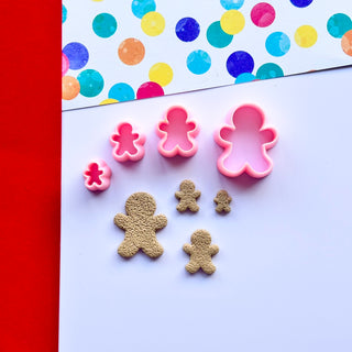 Gingerbread Men - Polymer Clay Cutters