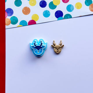 Reindeer Head (02) - Polymer Clay Cutters