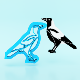 Embossed Magpie - Polymer Clay Cutters