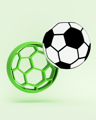 Soccer Ball (1) Polymer Clay Cutter