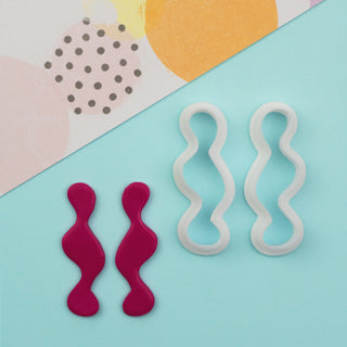 Rounded Squiggles Polymer Clay Cutter