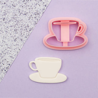 Cup & Saucer Polymer Clay Cutter