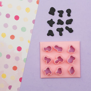 Cow Print Shapes Polymer Clay Cutters