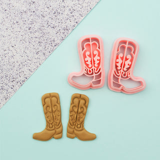 Cowboy Boots Polymer Clay Cutter