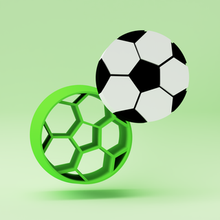 Soccer Ball (2) Polymer Clay Cutter